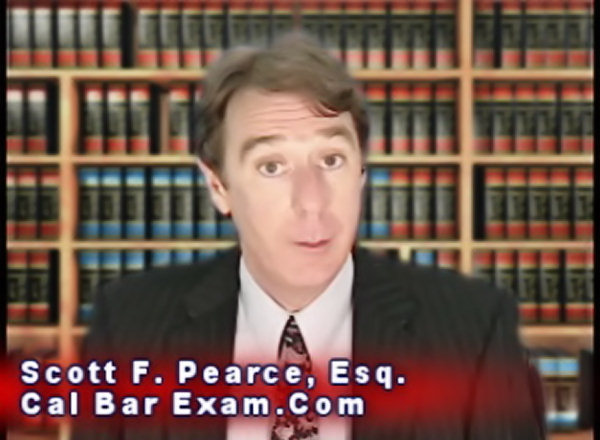 Scott Pearce on Cal Bar Exam.Com
