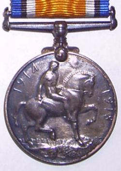 Gerald Pearce WWI Medal #2 Reverse
